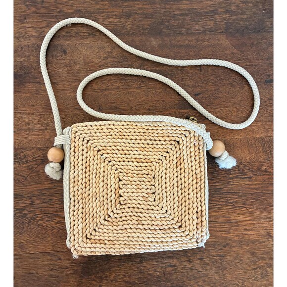 Unbranded Handbags - Vintage Boho Chic 1960s Woven Shoulder Bag - Made in Italy - Marcus Brothers